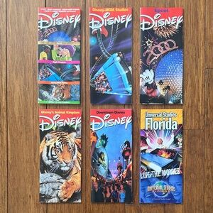 Vintage Walt Disney World and Universal Studios Florida Brochures 1999 / 2000